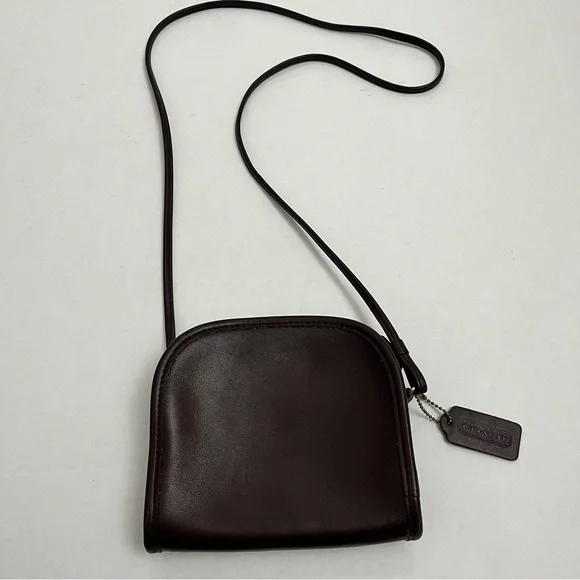 Vintage COACH Abbie Brown Leather Crossbody Bag - Picture 3 of 9